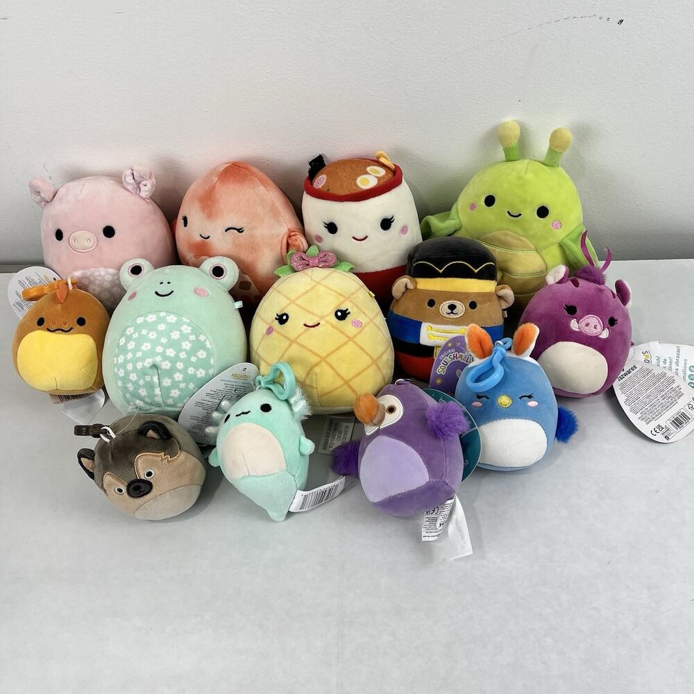Squishmallows plush toy Lot Of 13 Plush 3-5” by Kellytoy